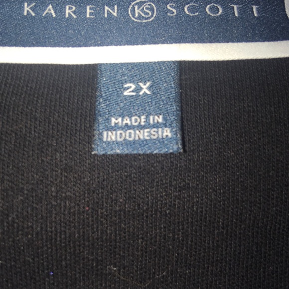 Karen Scott Core Knit Tank Top w/Silver Studs NWT - Picture 5 of 8